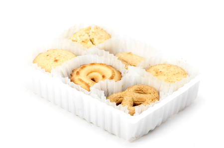 Cookies isolated on white backgroundの写真素材