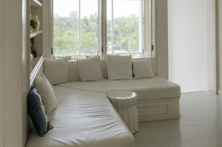 Modern living room interiorのeditorial素材