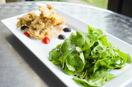 Thailand food containing crab salad. Herbs and Vegetables of Thailandの写真素材