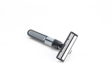 shaving razor on a white background