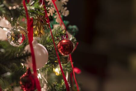 Bright and colorful Christmas tree