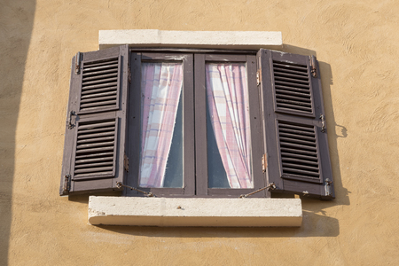 Italian style vintaged wallの写真素材