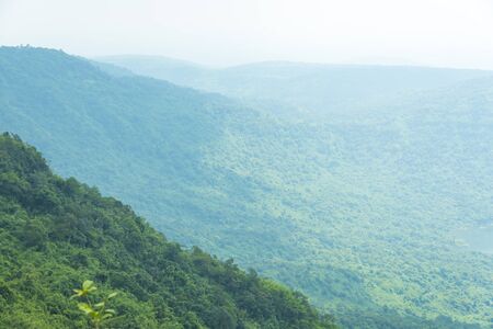 top view of mountain landscapeの写真素材
