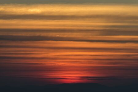 the mountain sunset, Thailandの写真素材