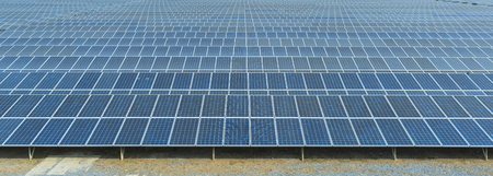 view of Thailand solar farm in Bangkok, Thailand.の写真素材