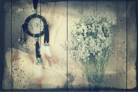 retro flowers, vintage filtered Imagesの写真素材