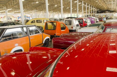 NAKHON PATHOM, THAILAND - December 17, 2015 : Mustang Ford in Jesada Technik Museum is the biggest vehicle museum in Thailand and in the region.のeditorial素材