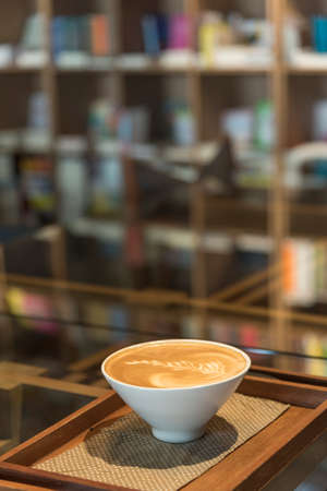 coffee latte artの写真素材
