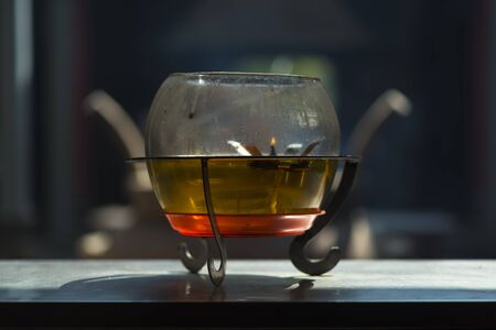 incense in Chua Ba Thien Hau Temple, Saigon, Vietnamの写真素材