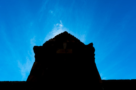 sand stone castle, phanomrung in Buriram province, Thailand. Religious buildings constructed by the ancient Khmer art.のeditorial素材