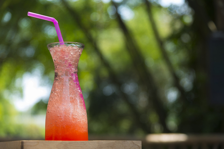 Strawberry Drinking waterの写真素材