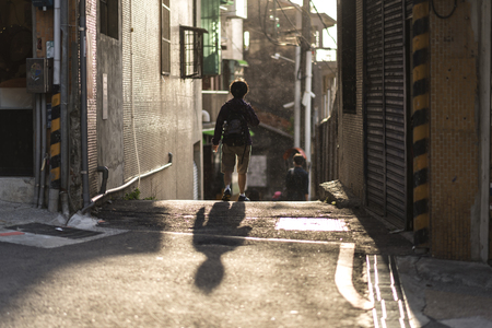 Taipei, Taiwan - 19 December 2016: People Morning City life in Taipeiのeditorial素材