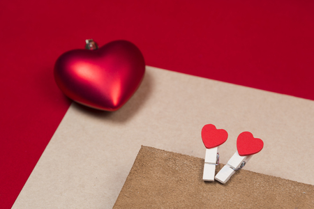 Valentine gift cardの写真素材