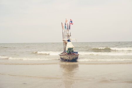 local fishing boat on the sea