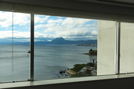 Oita, Fukuoka - October 1 : A view of Beppu bay, Beppu city, Oita prefecture, fukuoka,  Japanのeditorial素材