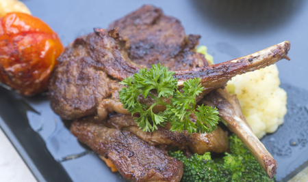 Lamb steakの写真素材