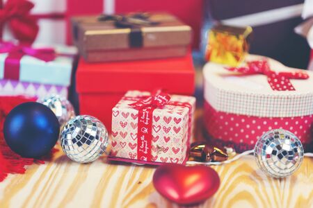 gift box present for Christmas and New yearの写真素材