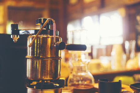 coffee drip set in coffee cafeの写真素材