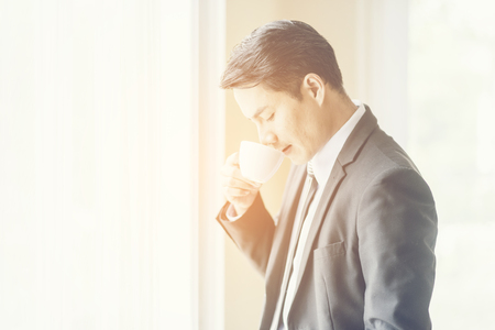 Portrait of a handsome CEO smilingの写真素材