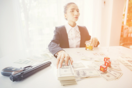 business corruption conceptの写真素材