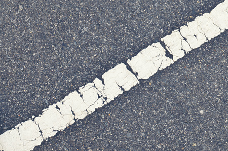 asphalt road texture with white stripe