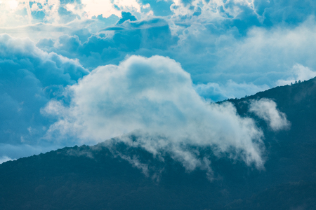 mountain field, nature location in Thailandの写真素材