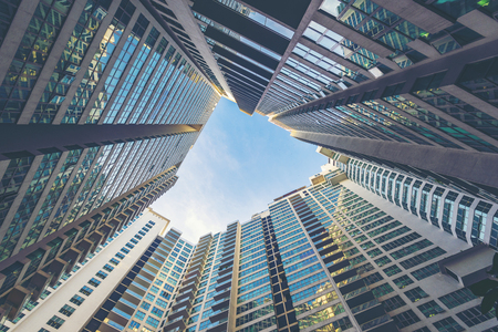Central Business District in Singapore. Banking in Singapore is a service industry that has grown significantly in recent years. Singapore is home to over 200 banks.のeditorial素材
