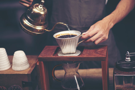 Drip brewing, filtered coffee, or pour-over is a method which involves pouring water over roasted,...