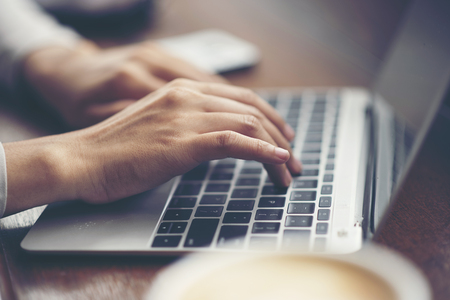 business women working with laptop, online business marketing conceptの写真素材