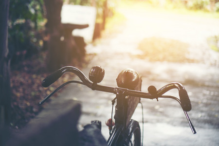 old vintage bicycle, vintage filter image