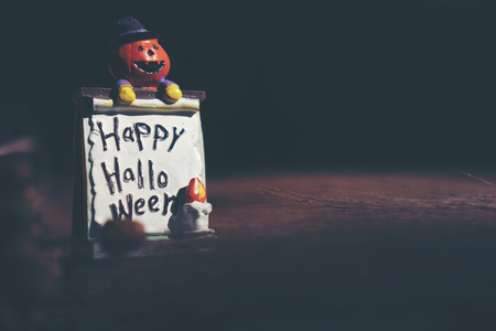 art picture of Halloween concept, dark vintage, copy space for useの写真素材