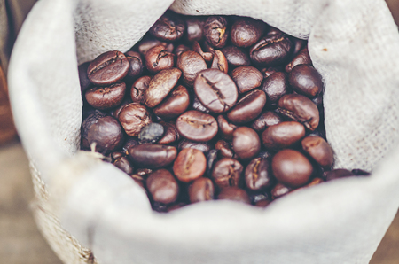 Smell of freshly grinded coffeeの写真素材