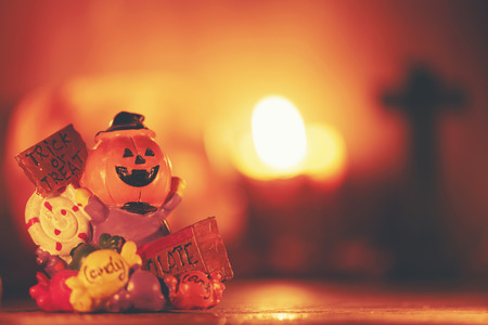 picture of Halloween concept, vintage filter imageの写真素材