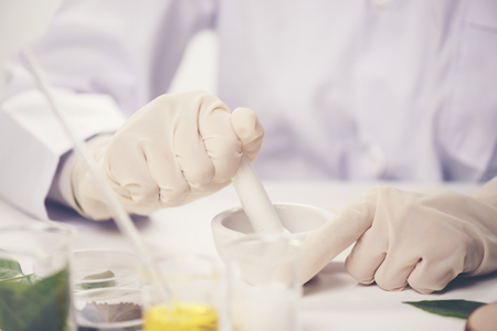 scientist working in laboratoryの写真素材