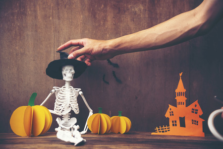 setting for halloween conceptの写真素材