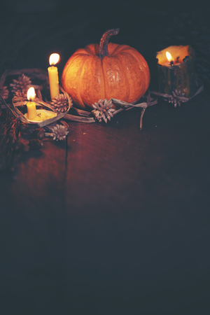 picture of Halloween concept, vintage filter imageの写真素材