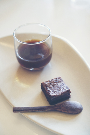 food and drink in cafeの写真素材