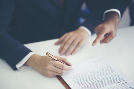 business approve concept, success business conceptの写真素材