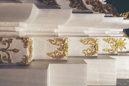 Thai motifs decorated in Buddhist temples