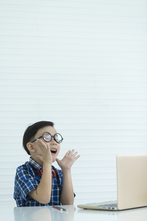 smart boy, education conceptの写真素材