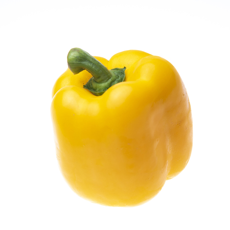 Sweet pepper isolated on white backgroundの写真素材