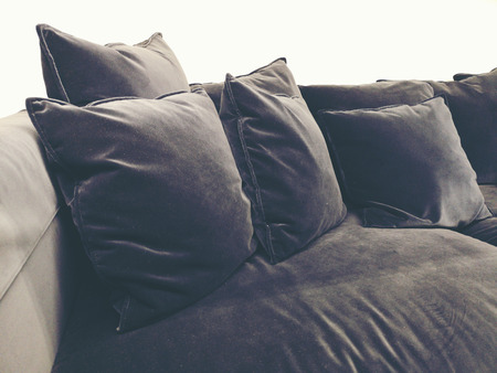 Healthy pillow in the hotel bedroomの写真素材