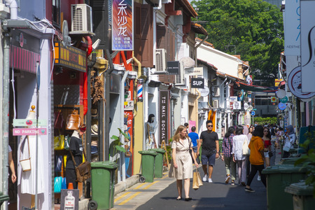 Singapore city, Singapore - 29 June 2019 : travel in Bugisのeditorial素材