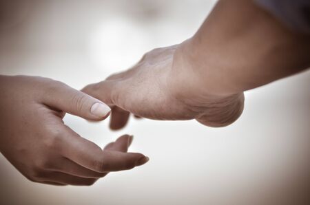 Hand in hand, warm atmosphere