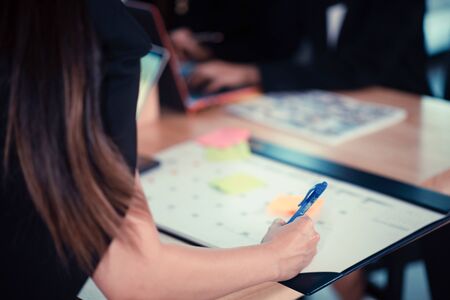 business consulting businessman meeting brainstorming report project analyzeの写真素材