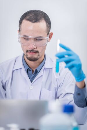 Researchers are working on product development. Modern innovation Invented in the laboratoryの写真素材