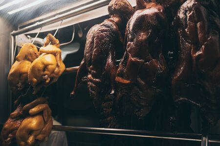 Hong Kong-style duck roastedの写真素材