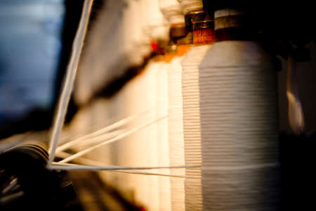 Old Textile Machine@Museum at Nagoya Japanの写真素材