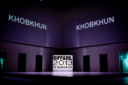 BANGKOK  March 14 : Collection of kid clothing Khobkhun at BIFF&BIL 2013 - Bangkok International Fashion Fair & Bangkok International Leather Fair 2013 : Event Date : 13-17 March 2013 in Bangkok,Thailand.のeditorial素材