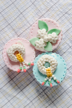 Sweet homemade cupcakeの写真素材